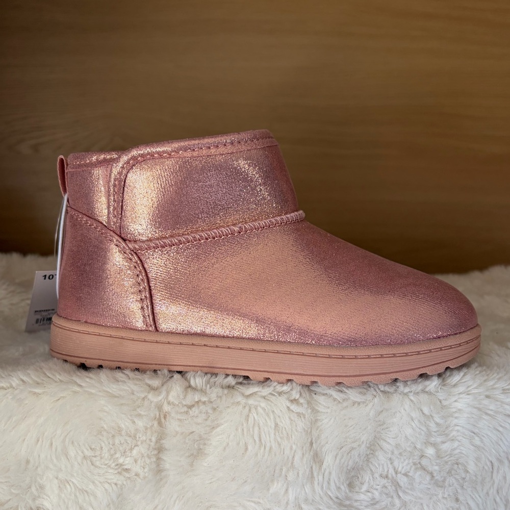 ✨$19✨NWT•Jumping Beans Nala Toddler Girls Ankle Boots | Pink Sparkle | 10 T - Picture 2 of 9
